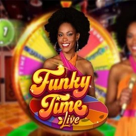 Funky Time by Evolution, showcased at mr-pachocasino.at – game logo